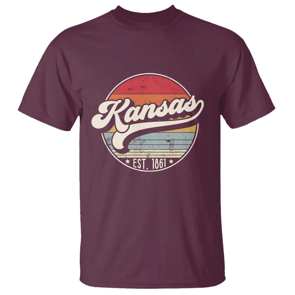 Kansas City Missouri Retro 80s Established 1861 T Shirt