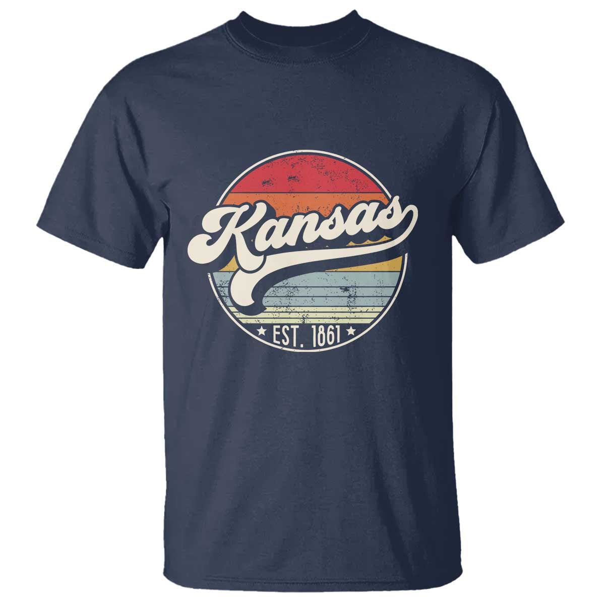 Kansas City Missouri Retro 80s Established 1861 T Shirt