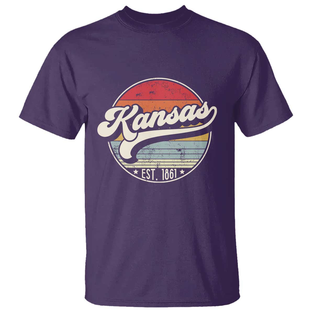 Kansas City Missouri Retro 80s Established 1861 T Shirt
