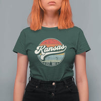 Kansas City Missouri Retro 80s Established 1861 T Shirt For Women