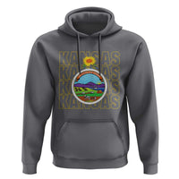 Retro Kansas Flag Vintage KS Souvenir Hoodie