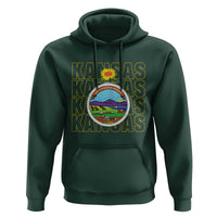 Retro Kansas Flag Vintage KS Souvenir Hoodie