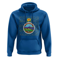 Retro Kansas Flag Vintage KS Souvenir Hoodie