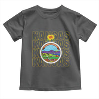 Retro Kansas Flag Vintage KS Souvenir Toddler T Shirt