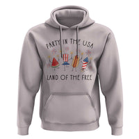 Patriotic Doodle Hoodie Watermelon Hotdog Firework Cute Fourth of July