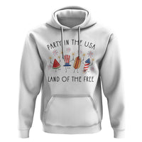Patriotic Doodle Hoodie Watermelon Hotdog Firework Cute Fourth of July