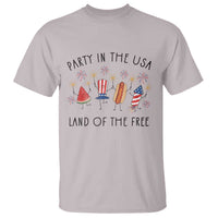 Patriotic Doodle T Shirt Watermelon Hotdog Firework Cute Fourth of July