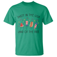 Patriotic Doodle T Shirt Watermelon Hotdog Firework Cute Fourth of July