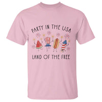 Patriotic Doodle T Shirt Watermelon Hotdog Firework Cute Fourth of July