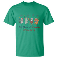 250 Years Of Freedom T Shirt Patriotic Doodle America Raccoon Goose Highland Cow 4th of July