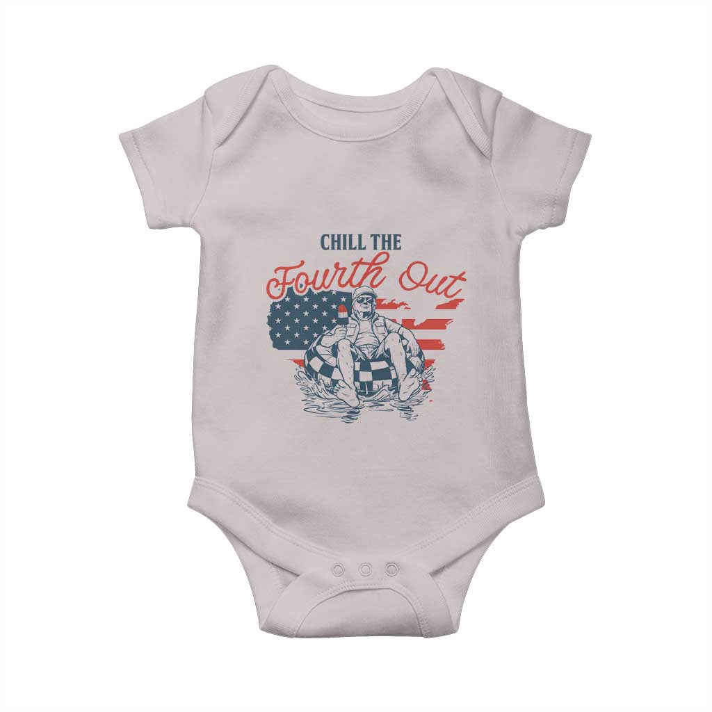 Chill The Fourth Out Baby Onesie Funny FDT 4th of July