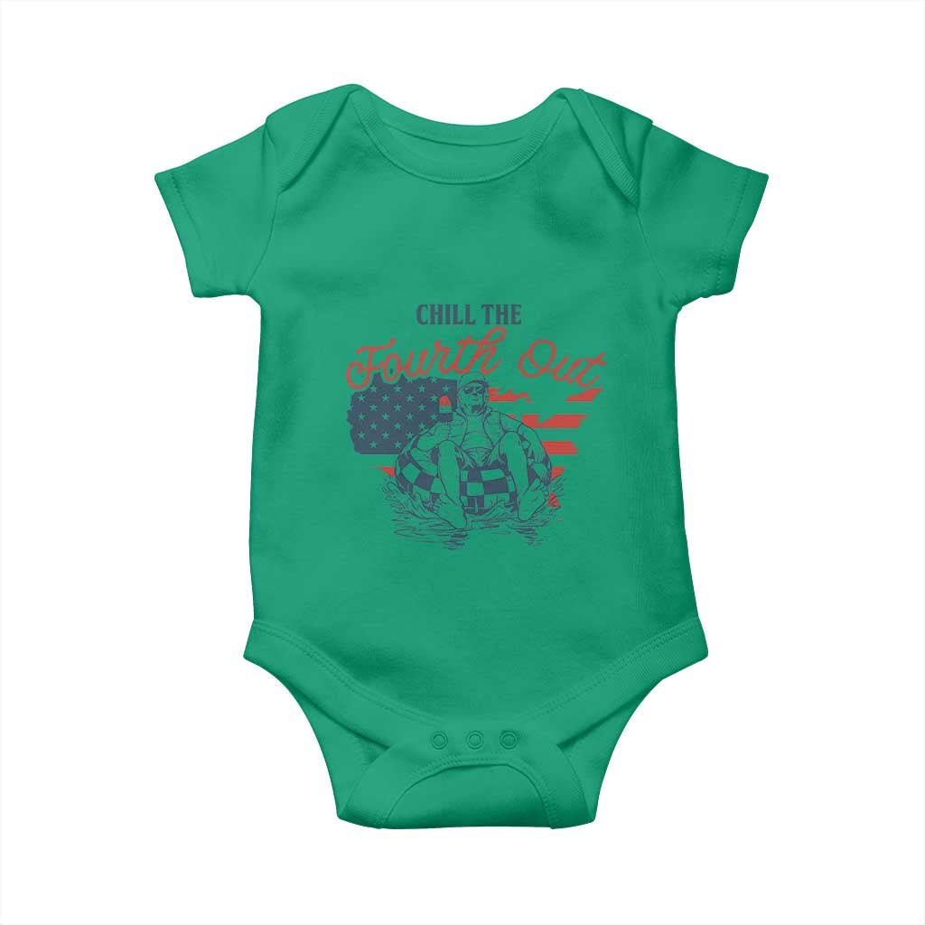 Chill The Fourth Out Baby Onesie Funny FDT 4th of July