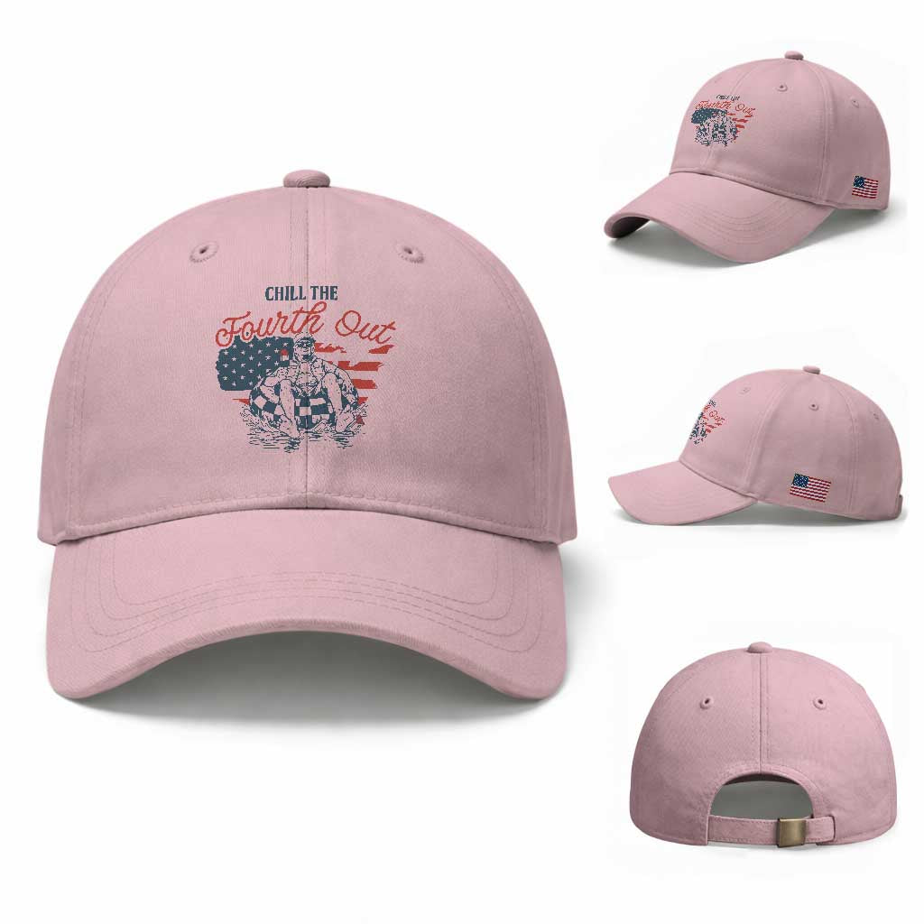 Chill The Fourth Out Baseball Cap Funny FDT 4th of July