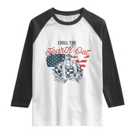 Chill The Fourth Out Raglan Shirt Funny FDT 4th of July