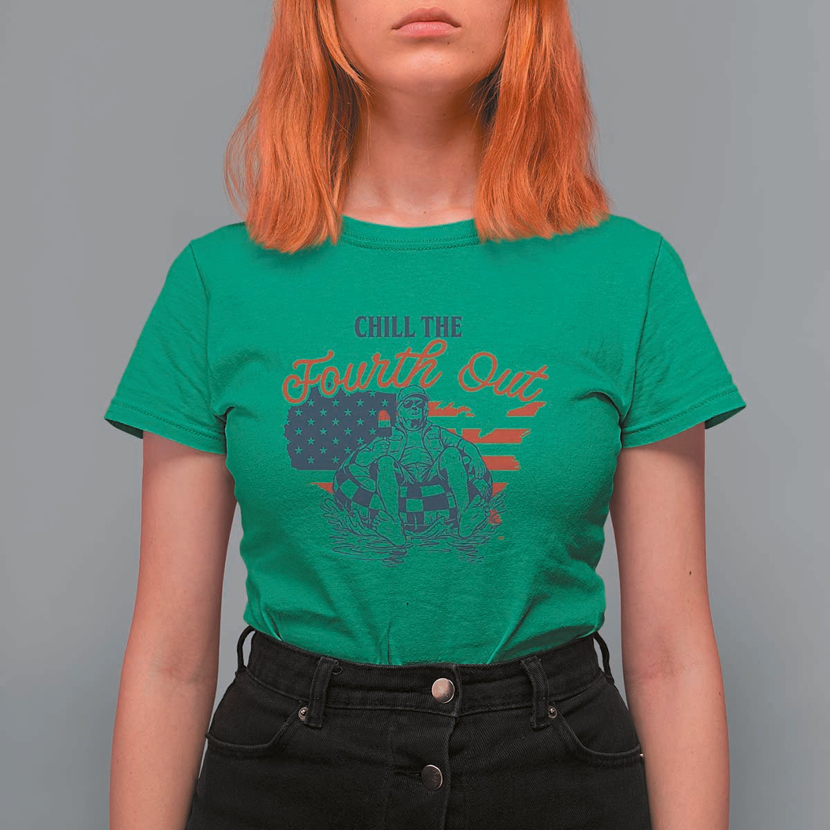 Chill The Fourth Out T Shirt For Women Funny FDT 4th of July