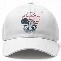 Chill The Fourth Out Baseball Cap Funny Statue of Liberty 4th of July