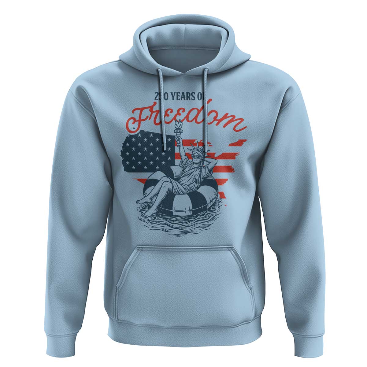 Chill The Fourth Out Hoodie Funny Statue of Liberty 4th of July