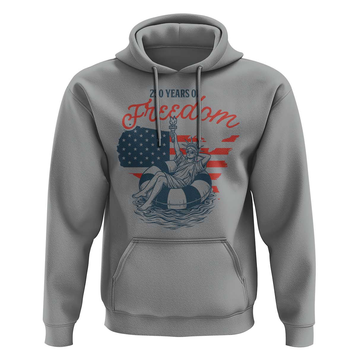 Chill The Fourth Out Hoodie Funny Statue of Liberty 4th of July
