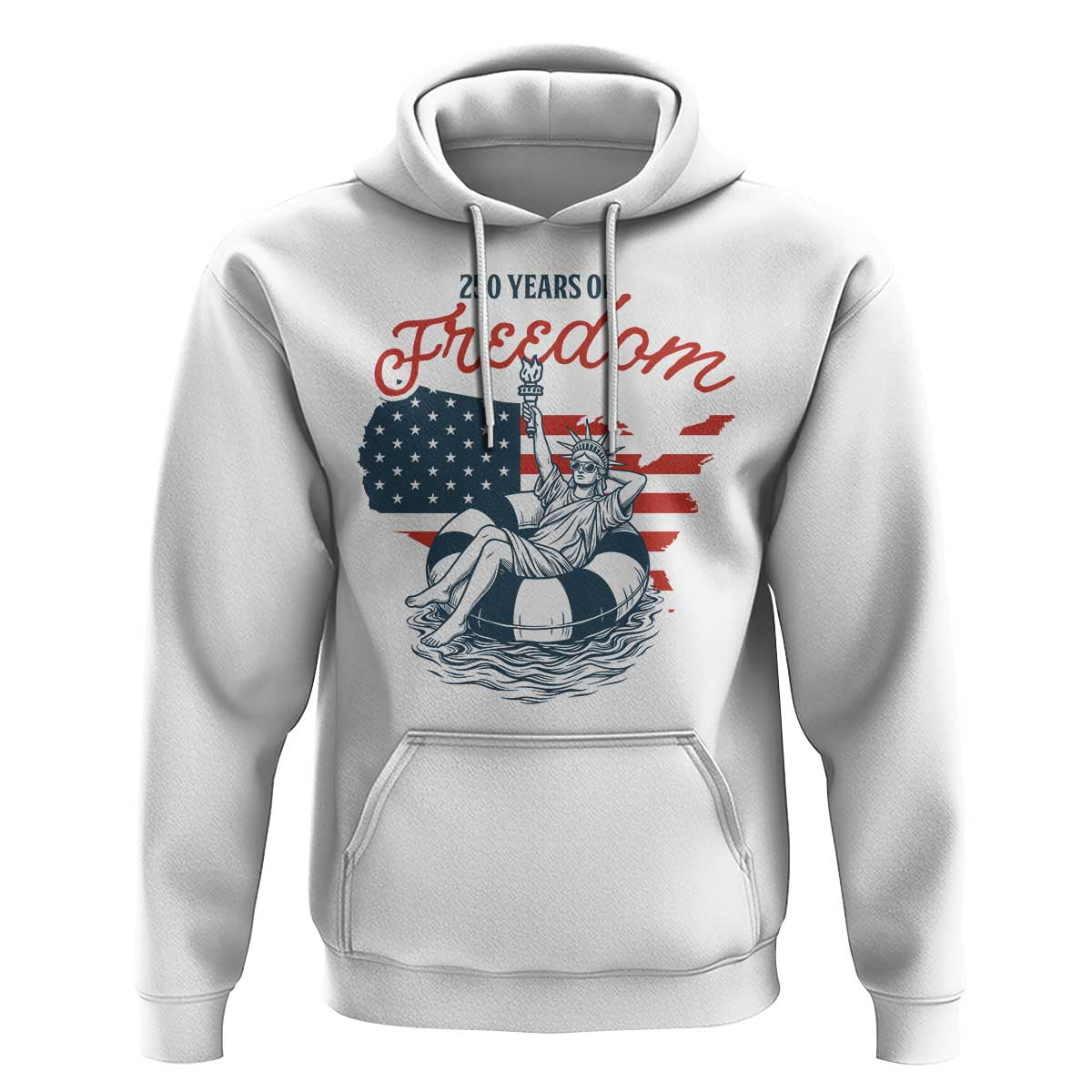 Chill The Fourth Out Hoodie Funny Statue of Liberty 4th of July