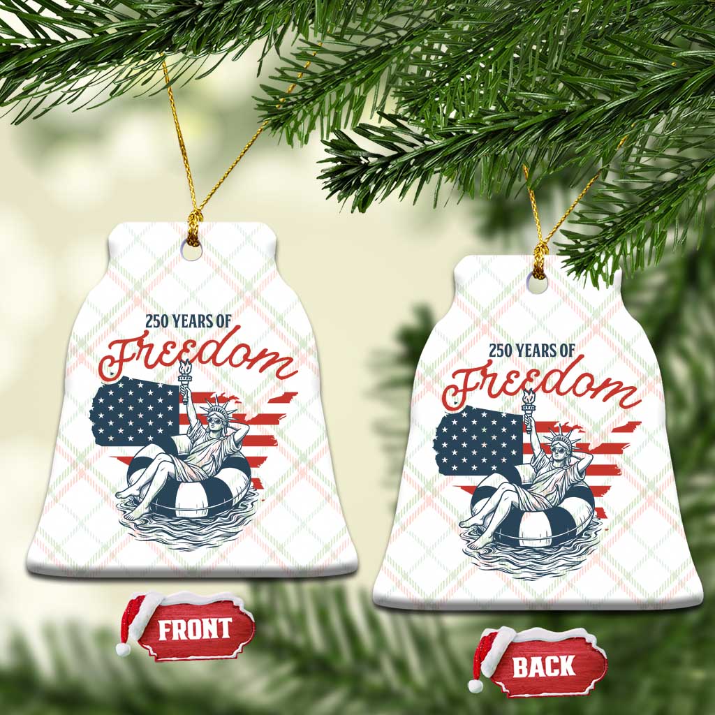 Chill The Fourth Out Ceramic Ornament Funny Statue of Liberty 4th of July