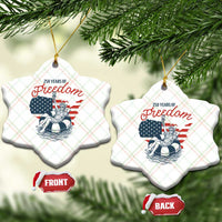Chill The Fourth Out Ceramic Ornament Funny Statue of Liberty 4th of July