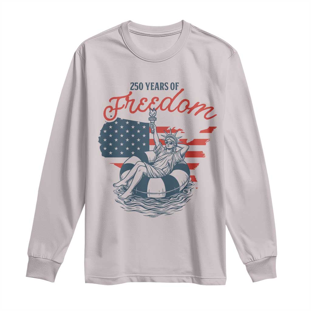 Chill The Fourth Out Long Sleeve Shirt Funny Statue of Liberty 4th of July