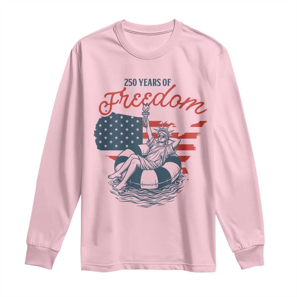 Chill The Fourth Out Long Sleeve Shirt Funny Statue of Liberty 4th of July