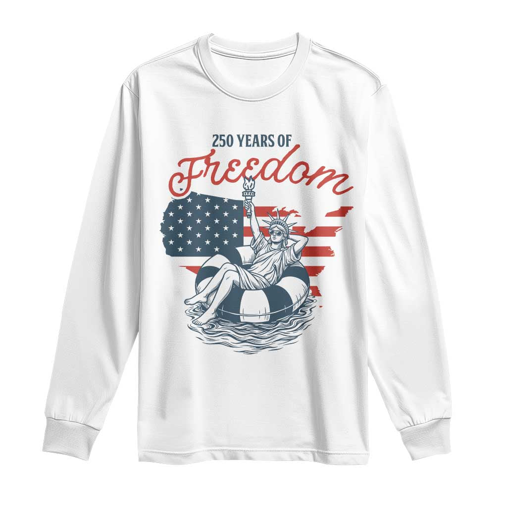 Chill The Fourth Out Long Sleeve Shirt Funny Statue of Liberty 4th of July