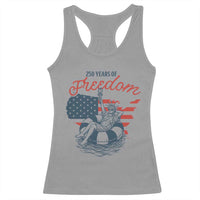Chill The Fourth Out Racerback Tank Top Funny Statue of Liberty 4th of July
