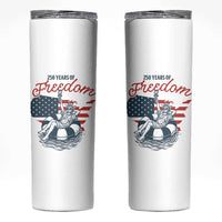 Chill The Fourth Out Skinny Tumbler Funny Statue of Liberty 4th of July