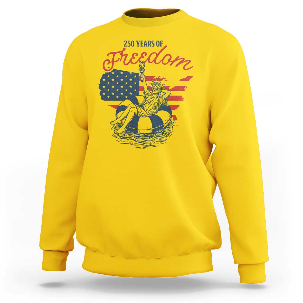 Chill The Fourth Out Sweatshirt Funny Statue of Liberty 4th of July