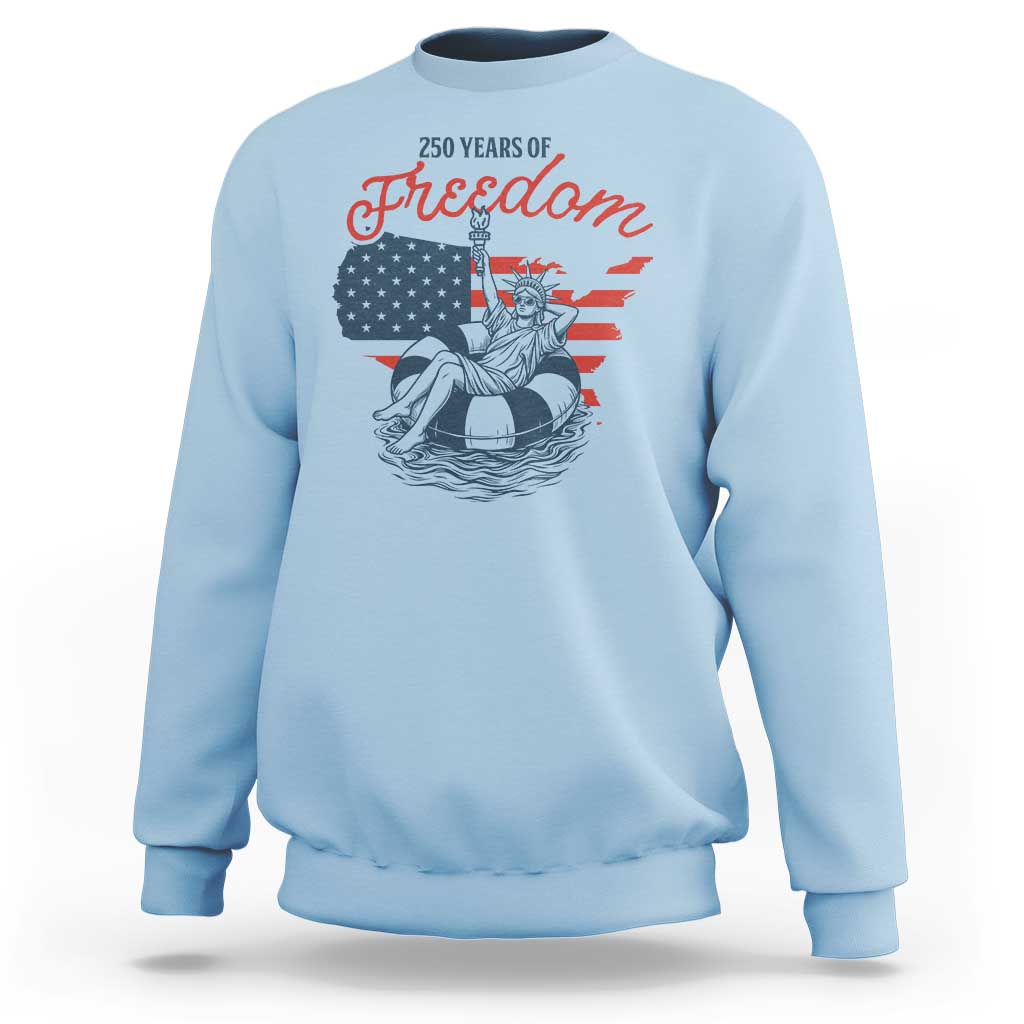 Chill The Fourth Out Sweatshirt Funny Statue of Liberty 4th of July