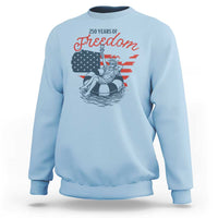 Chill The Fourth Out Sweatshirt Funny Statue of Liberty 4th of July