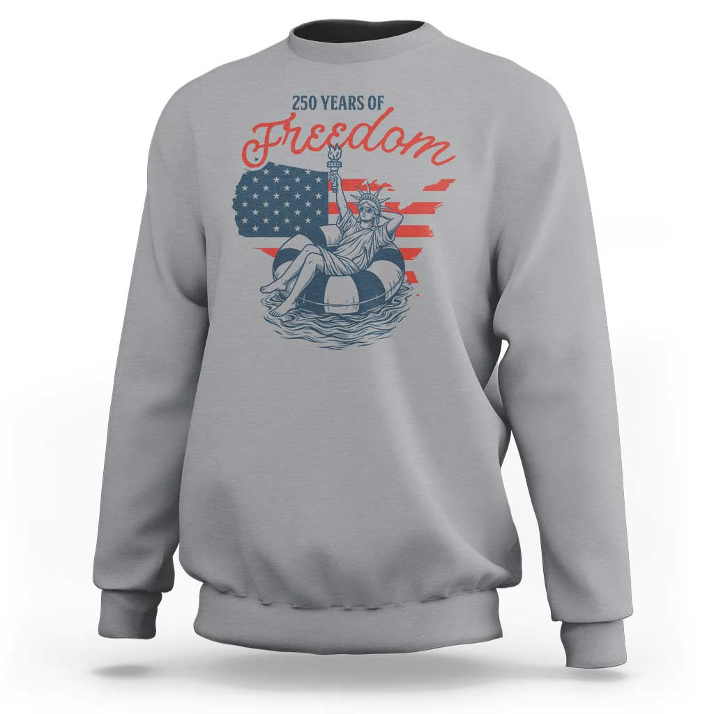 Chill The Fourth Out Sweatshirt Funny Statue of Liberty 4th of July