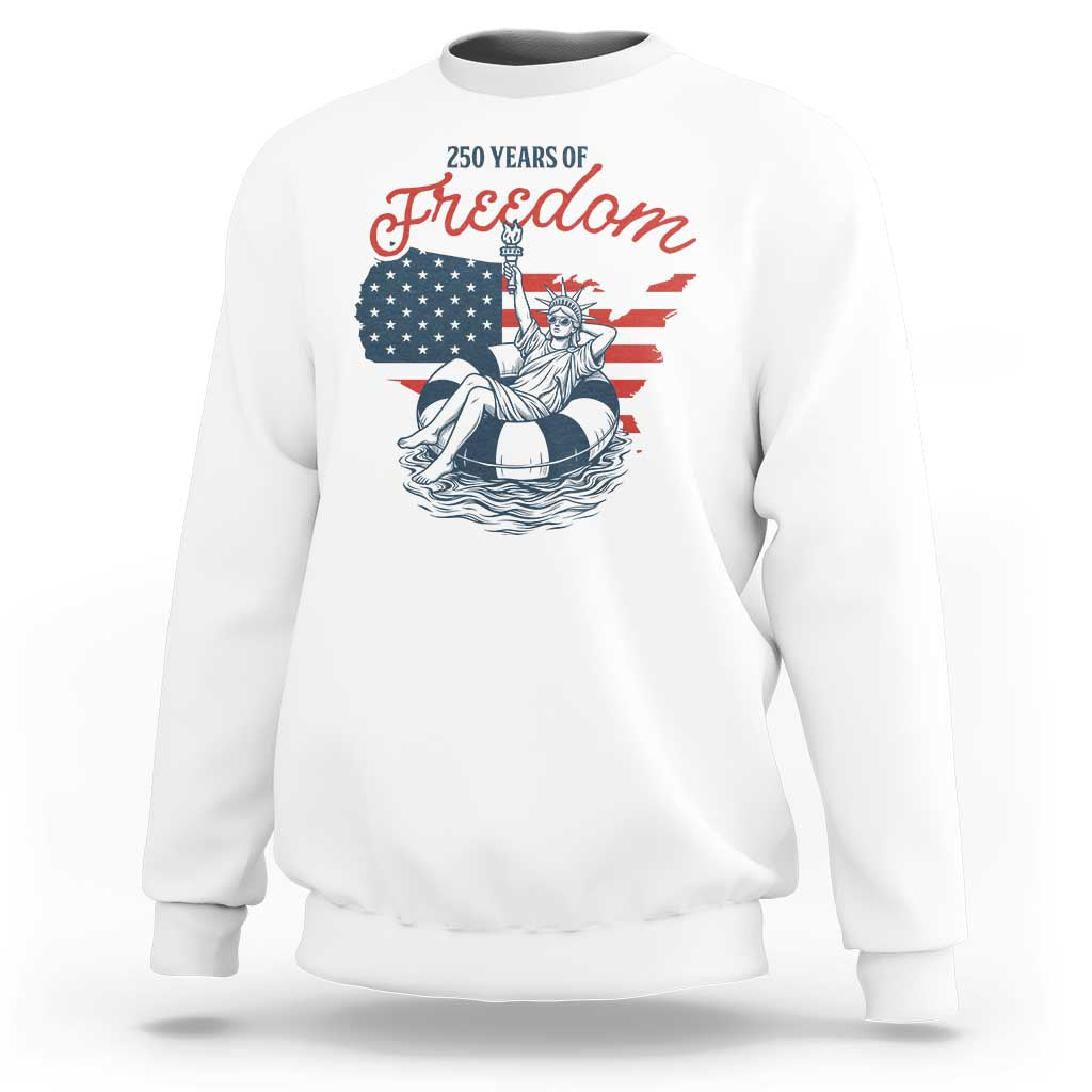Chill The Fourth Out Sweatshirt Funny Statue of Liberty 4th of July