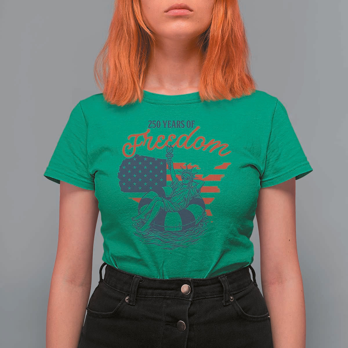 Chill The Fourth Out T Shirt For Women Funny Statue of Liberty 4th of July