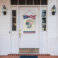Chill The Fourth Out Patriotic Garden Flag Funny Statue of Liberty 4th of July