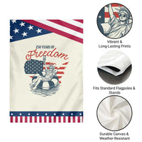 Chill The Fourth Out Patriotic Garden Flag Funny Statue of Liberty 4th of July