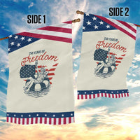 Chill The Fourth Out Patriotic Garden Flag Funny Statue of Liberty 4th of July