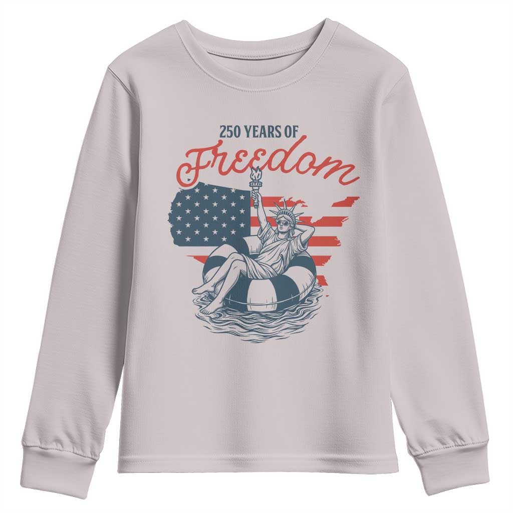 Chill The Fourth Out Youth Sweatshirt Funny Statue of Liberty 4th of July