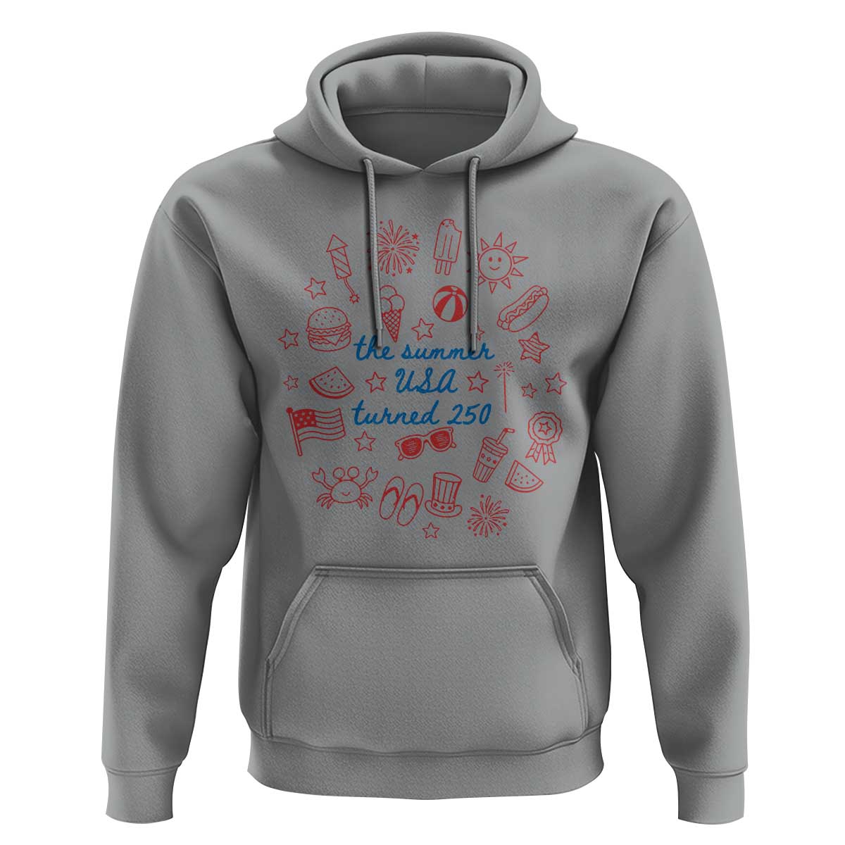 The Summer USA Turned 250 Hoodie 250 Years America Anniversary 4th of July