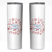 The Summer USA Turned 250 Skinny Tumbler 250 Years America Anniversary 4th of July