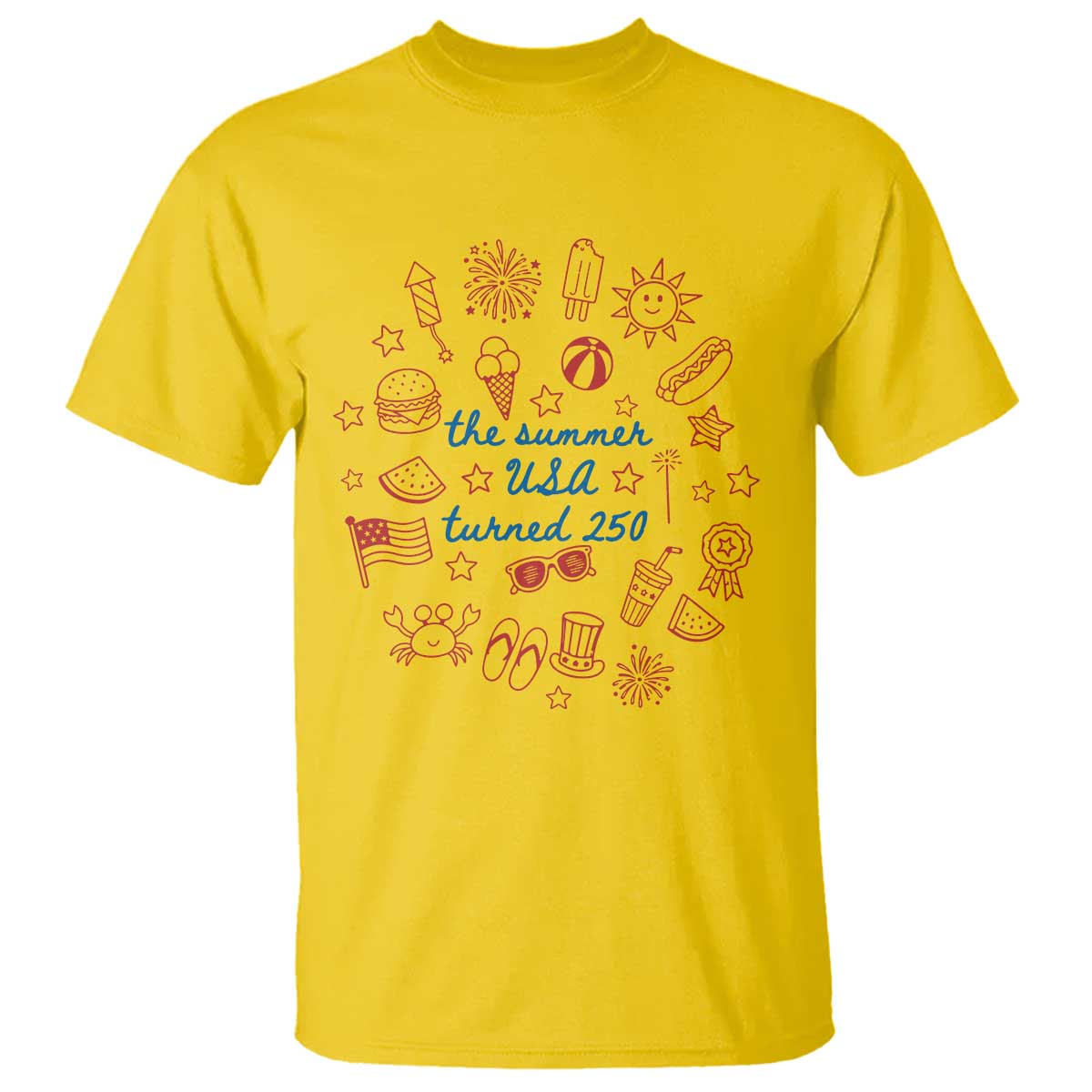 The Summer USA Turned 250 T Shirt 250 Years America Anniversary 4th of July