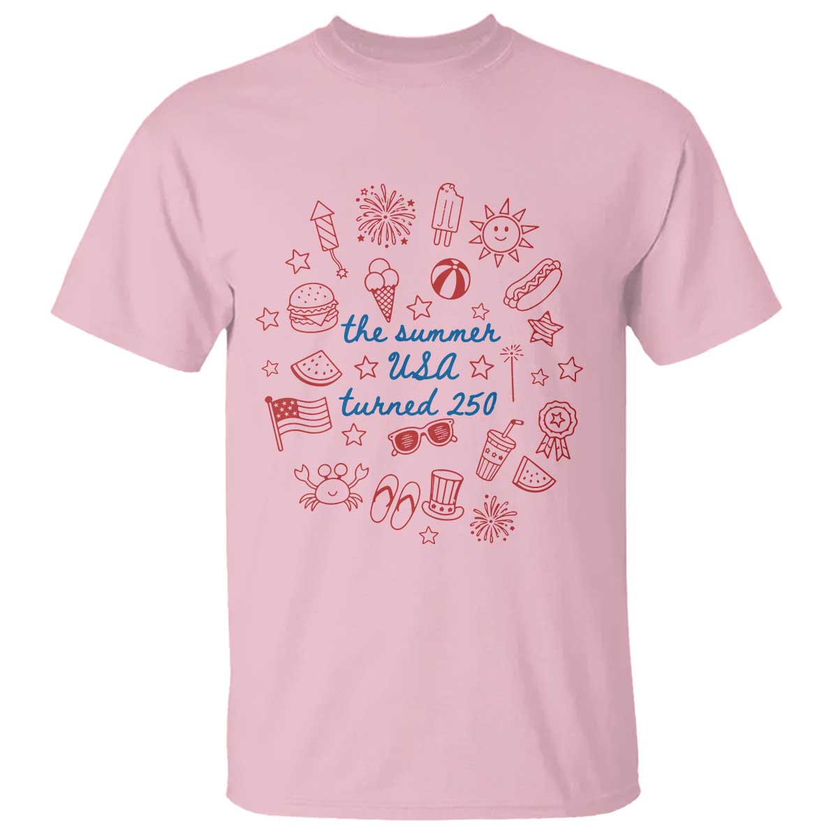 The Summer USA Turned 250 T Shirt 250 Years America Anniversary 4th of July