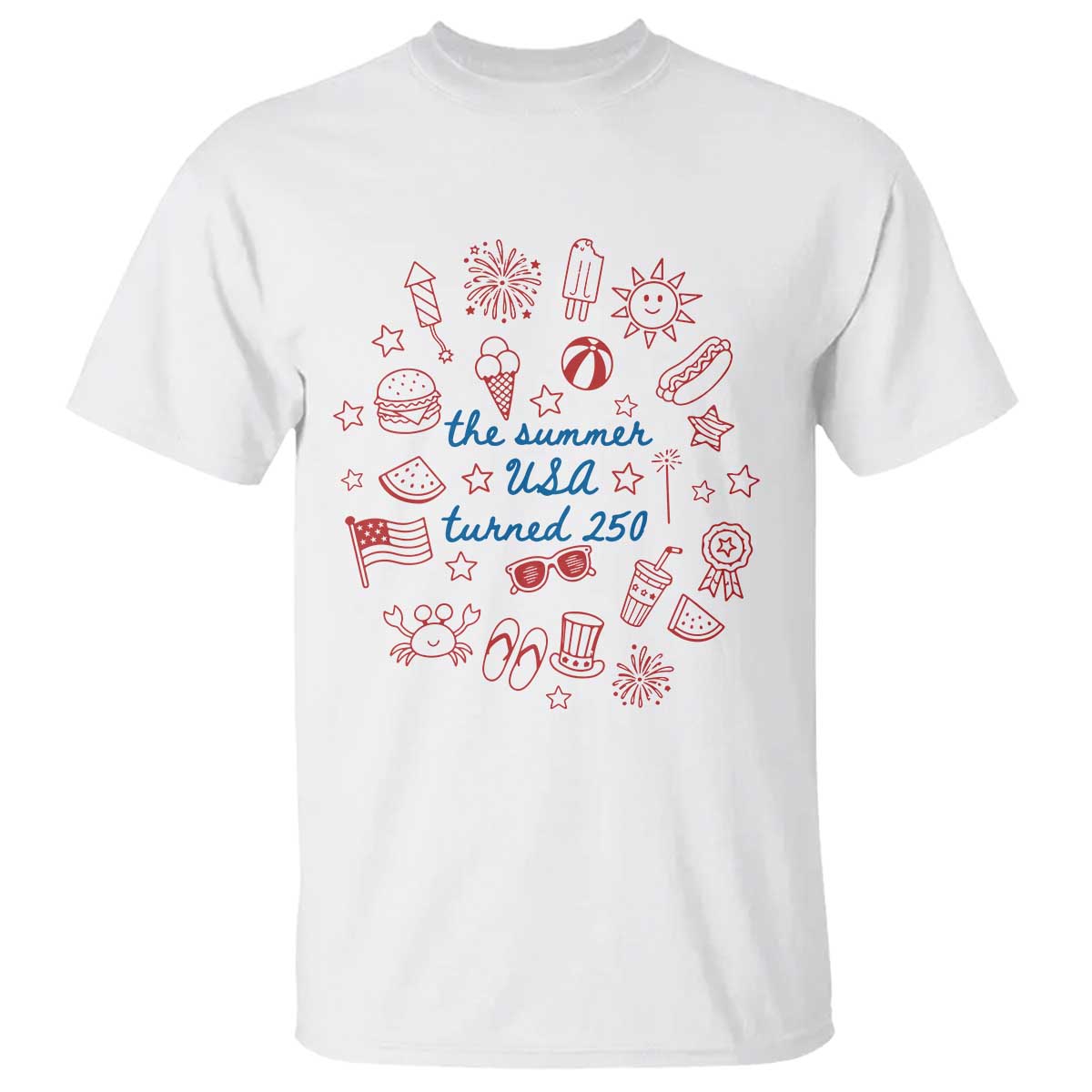 The Summer USA Turned 250 T Shirt 250 Years America Anniversary 4th of July