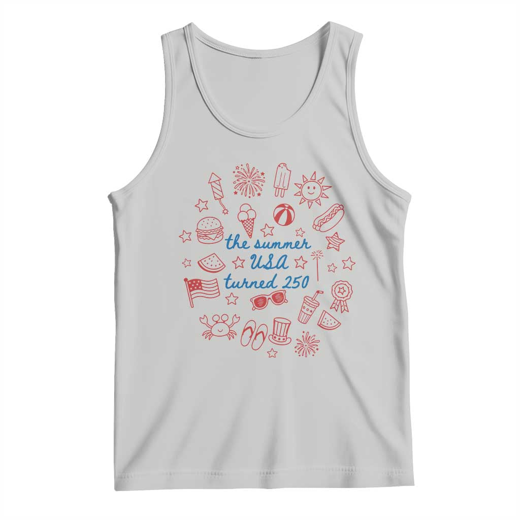 The Summer USA Turned 250 Tank Top 250 Years America Anniversary 4th of July