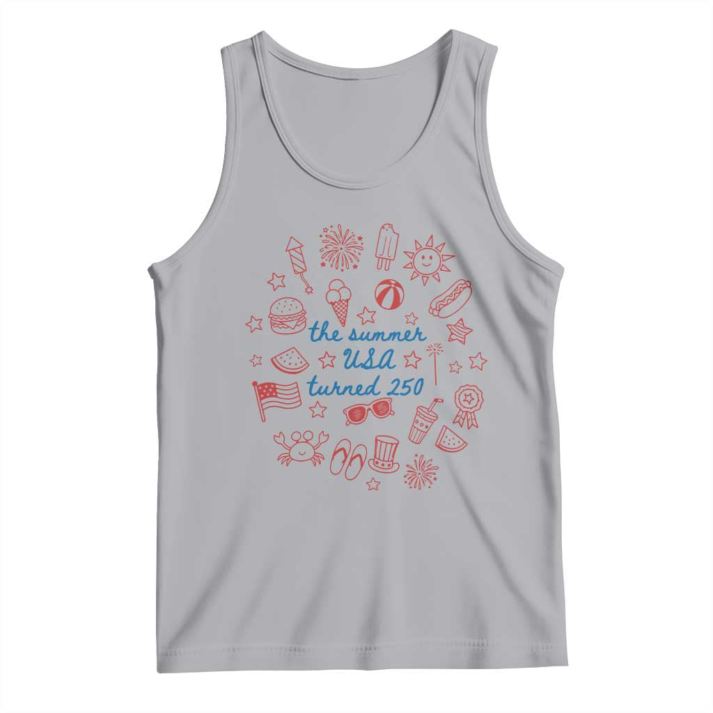 The Summer USA Turned 250 Tank Top 250 Years America Anniversary 4th of July