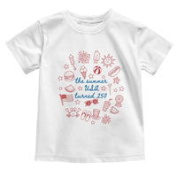 The Summer USA Turned 250 Toddler T Shirt 250 Years America Anniversary 4th of July