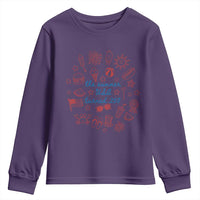 The Summer USA Turned 250 Youth Sweatshirt 250 Years America Anniversary 4th of July