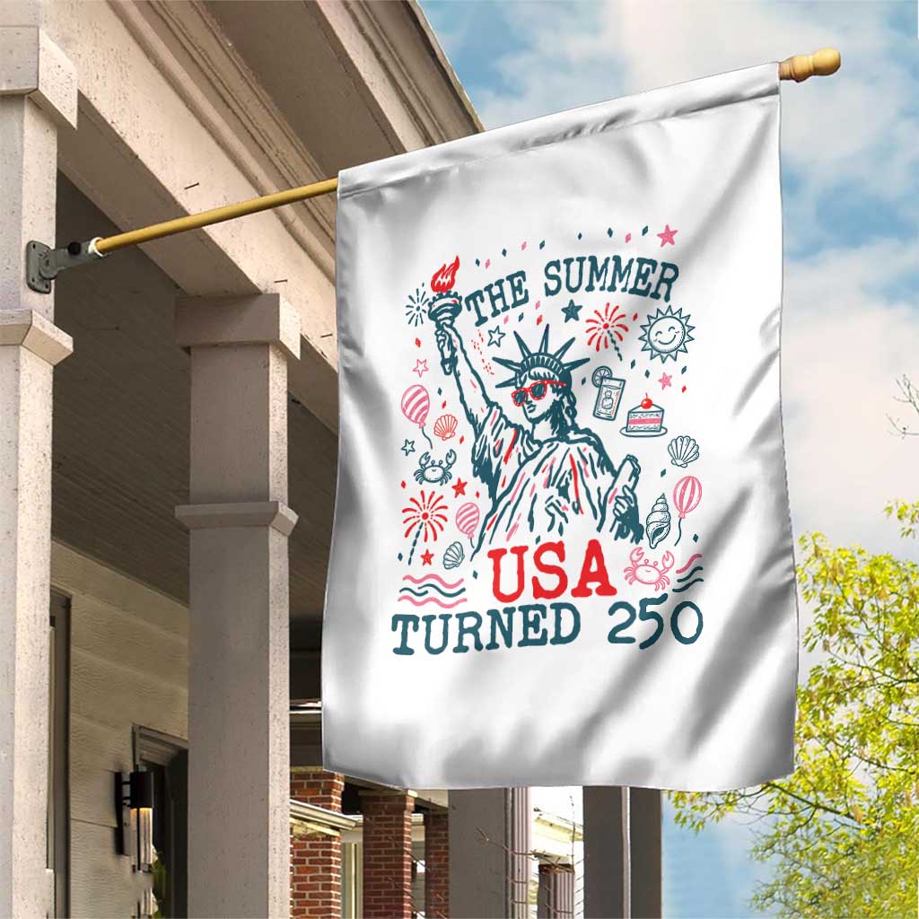 250 Years America Anniversary Statue of Liberty Garden Flag The Summer USA Turned 250